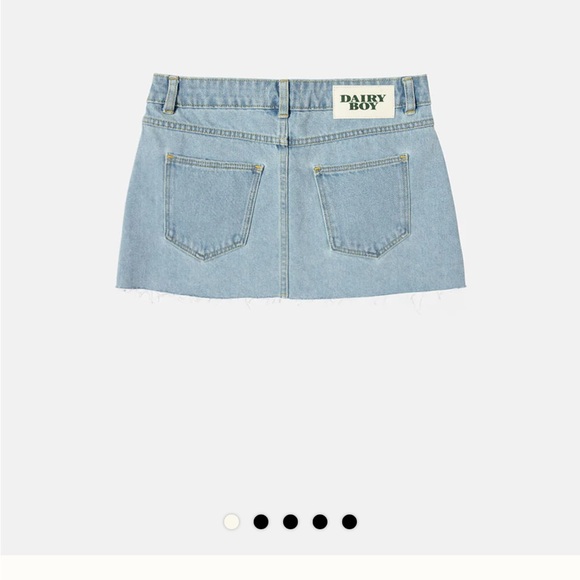 Dairy Boy Denim Mini Skirt - Picture 1 of 3